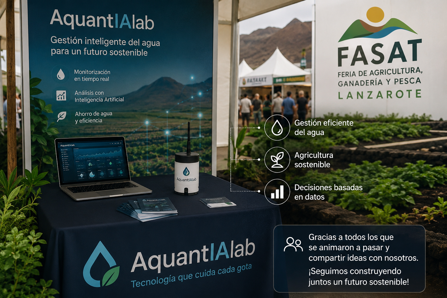Stand de AquantIAlab en FASAT